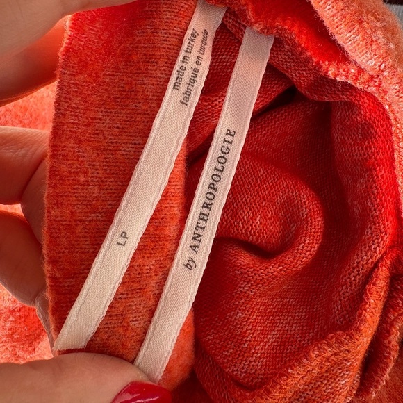 Anthropologie Cropped Turtleneck color orange sz LP - Picture 4 of 7
